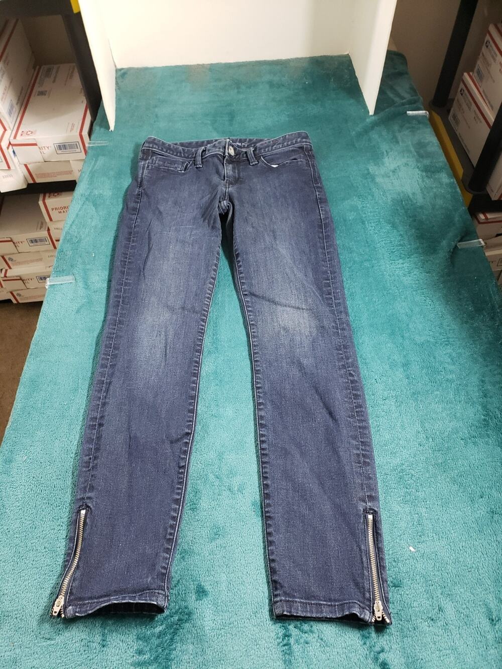 Banana Republic Jeans Size 26 Women Blue Pants Stretch Denim Mid Rise Skinny